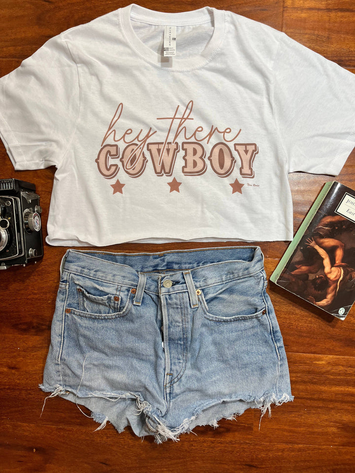 Hey There Cowboy Crop Top